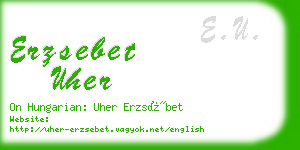 erzsebet uher business card